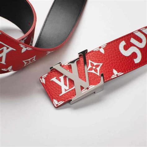 supreme loui vuitton belt fake|louis vuitton monogram belt.